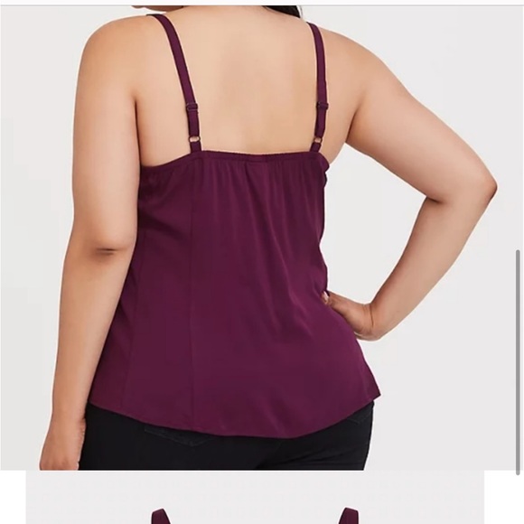 EUC! Torrid 3 burgundy top - Picture 2 of 7